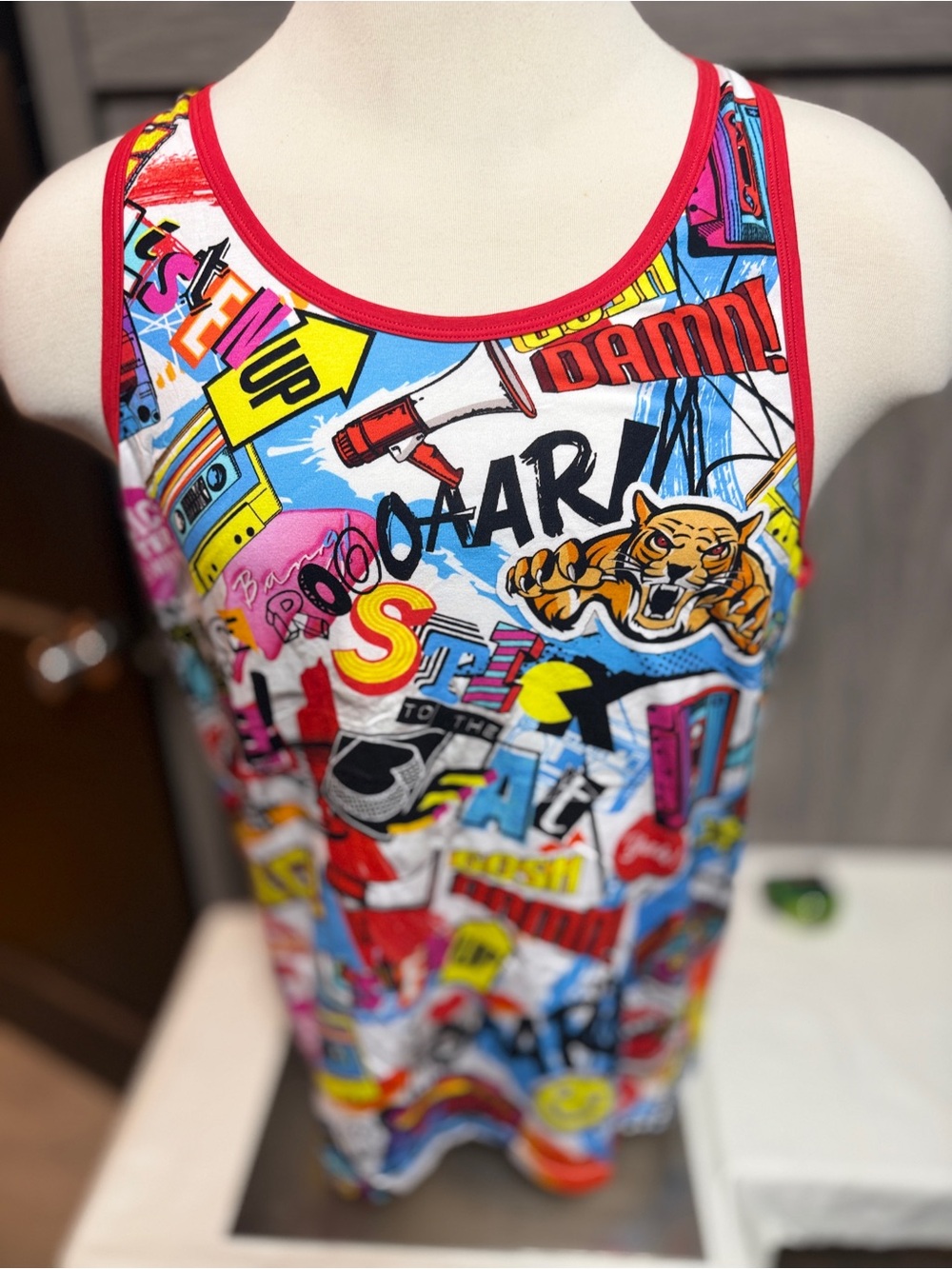 BANG Graphic Tee with Yellow Star and Red Accents